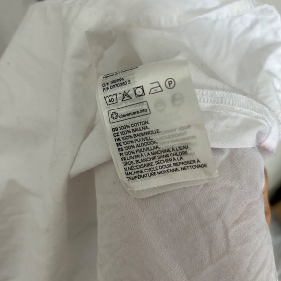 100% Cotton White Ruffle Mini Dress - Picture 4 of 4